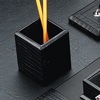 Crocodile Leather Square Pencil Cup