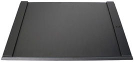Black Genuine Leather Desk Blotters