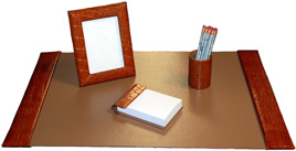 Medium Reptile Grain Desk Pad Sets